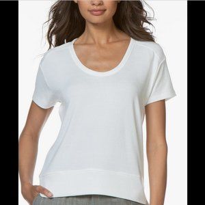 RAG & BONE WOMEN'S WHITE SHORT SLEEVE RAMONA JERSEY T-SHIRT TOP